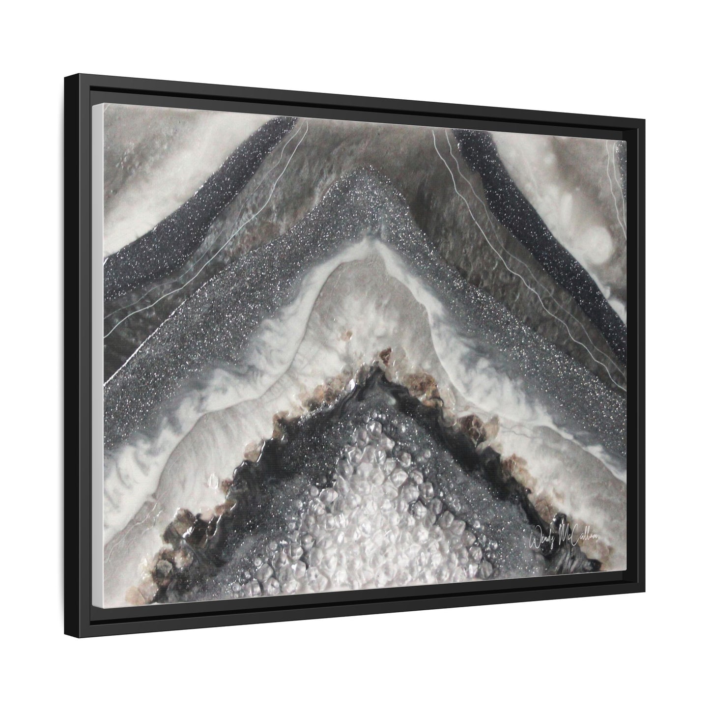 Grey Moonstone Framed Print - Splendour