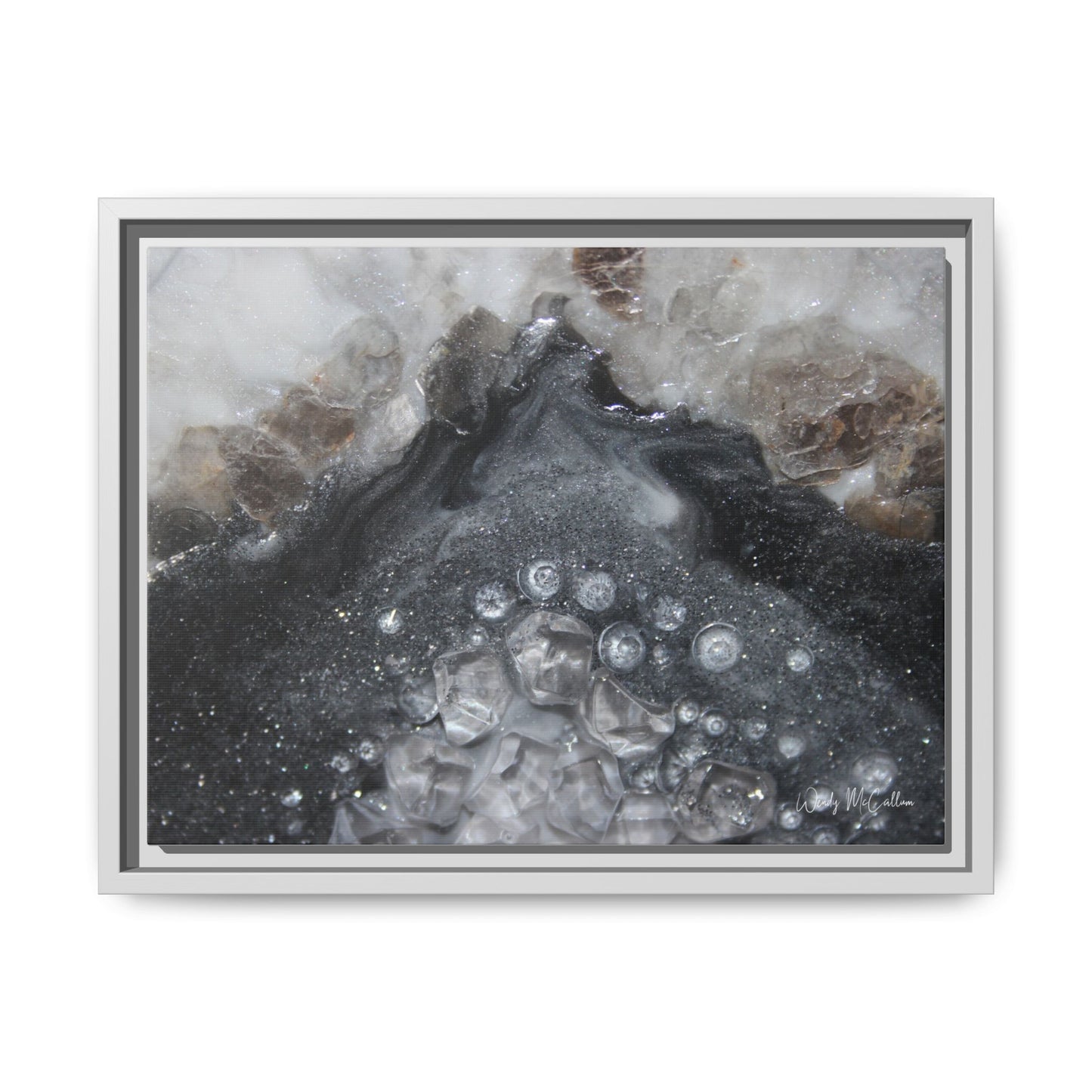 Grey Moonstone Framed Print - Elegance