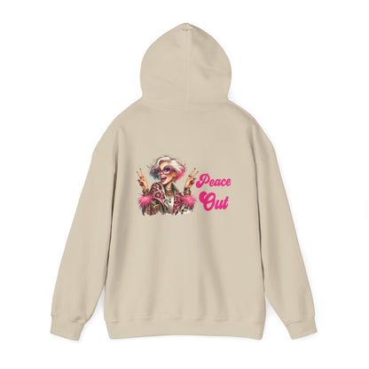 Peace Out – Glam Confidence Woman in Her Prime Hoodie
