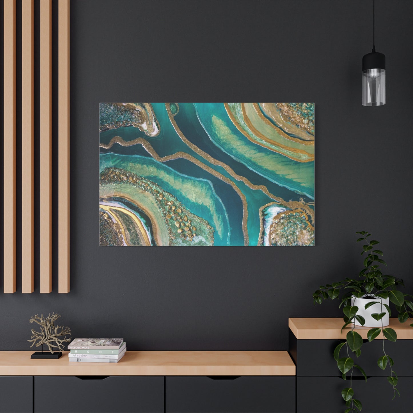 Dioptase Canvas Wall Art - Splendour