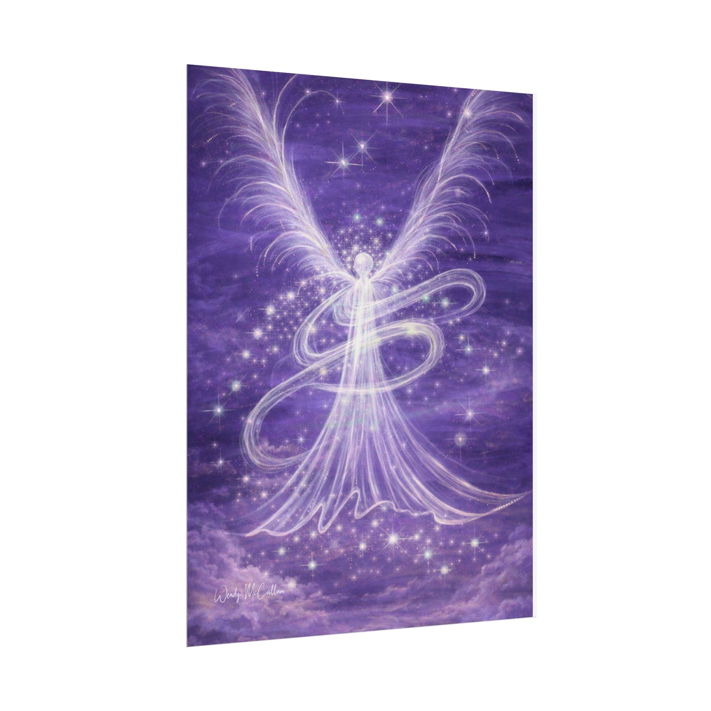 Archangel Zadkiel – Abstract Angel Fine Art Print Compassion, Forgiveness, Transformation