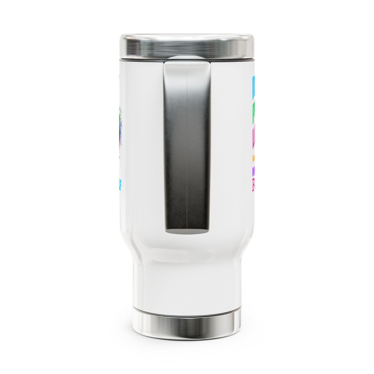 I’m Mainly Peace, Love & Light… with a Little Bit of “Go F💫ck Yourself” – Stainless Steel Travel Mug (14oz)