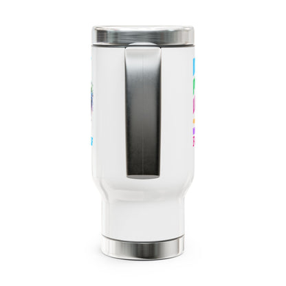 I’m Mainly Peace, Love & Light… with a Little Bit of “Go F💫ck Yourself” – Stainless Steel Travel Mug (14oz)