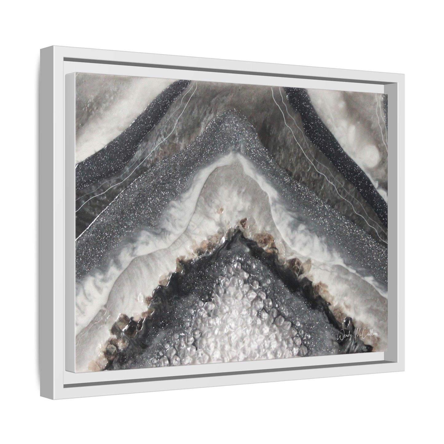 Grey Moonstone Framed Print - Splendour