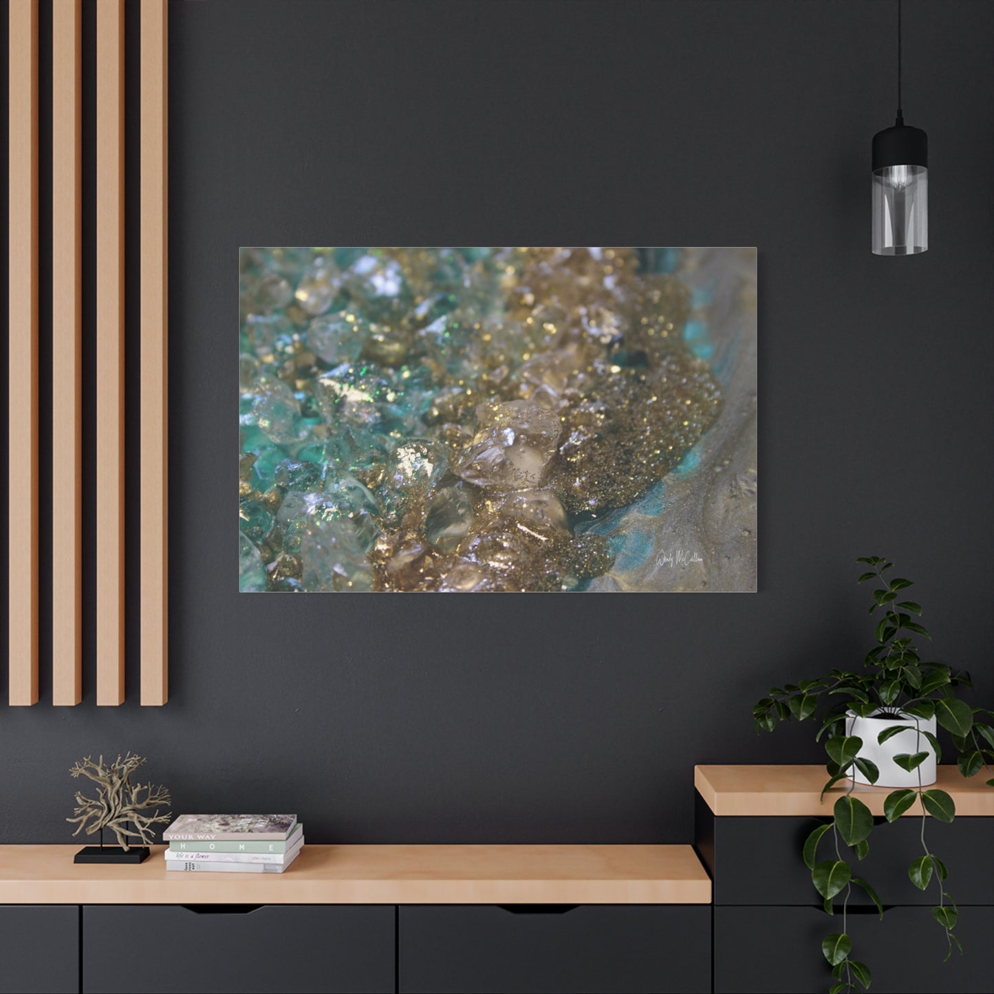 Dioptase Canvas Wall Art - Opulence