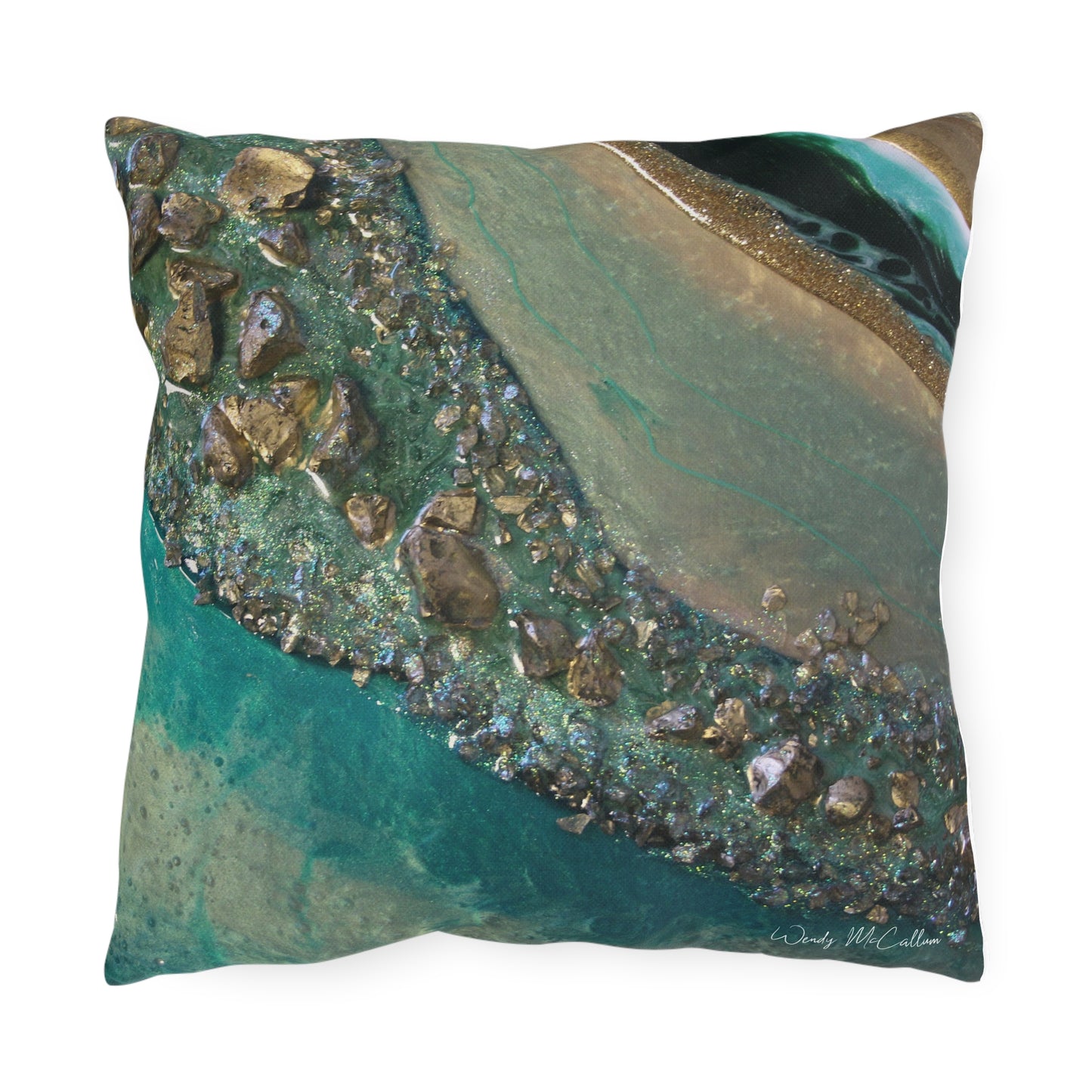 Dioptase Grace Outdoor Pillow - Patio Cushion