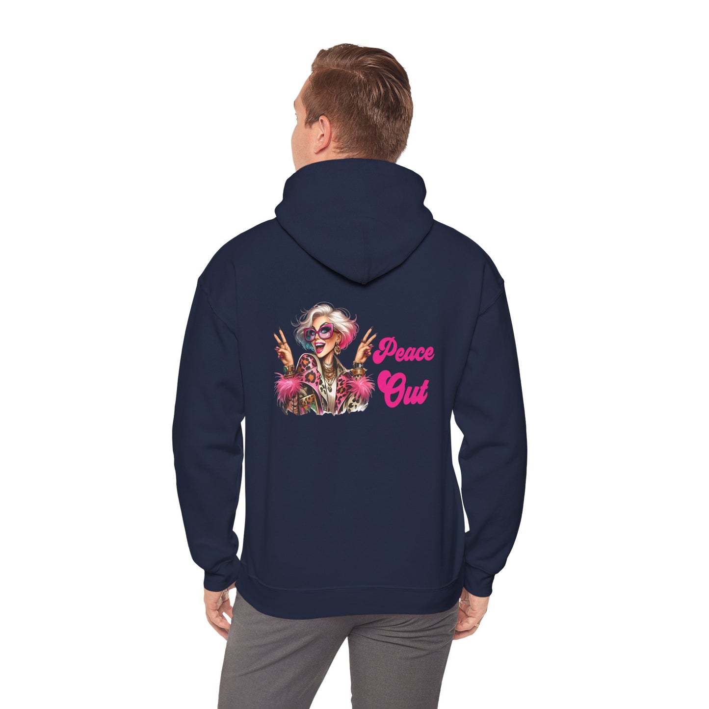 Peace Out – Glam Confidence Woman in Her Prime Hoodie