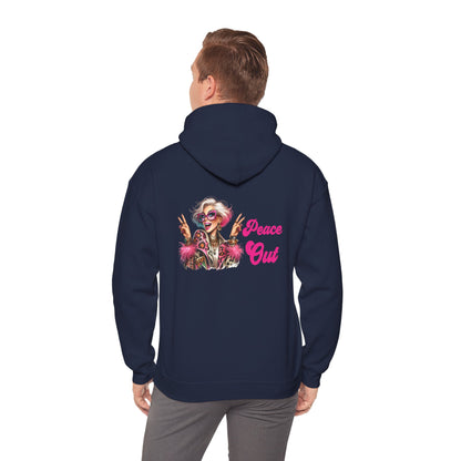 Peace Out – Glam Confidence Woman in Her Prime Hoodie