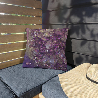 Amethyst Dreams Opulence Outdoor Pillow - Patio Cushion