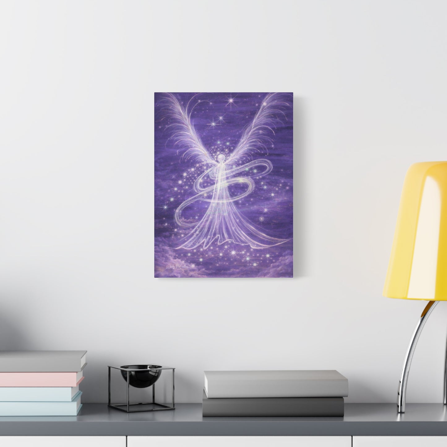Archangel Zadkiel – Abstract Healing Frequency Art Canvas Print