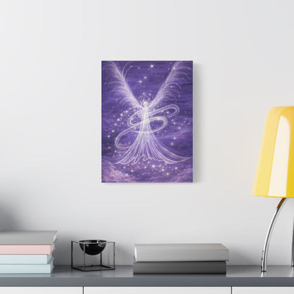 Archangel Zadkiel – Abstract Healing Frequency Art Canvas Print