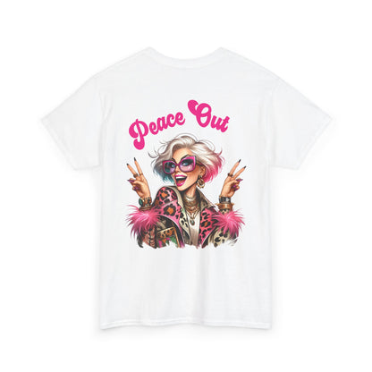 Peace Out – Glam Confidence Woman in Her Prime T-Shirt