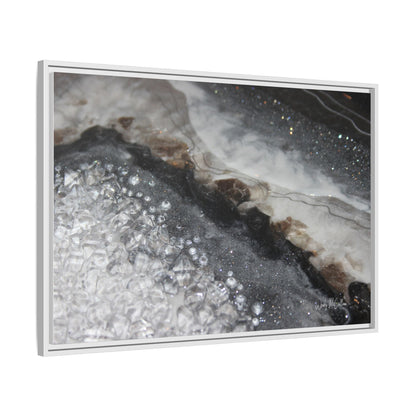 Grey Moonstone Framed Print - Opulence