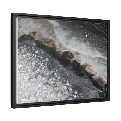 Grey Moonstone Framed Print - Opulence