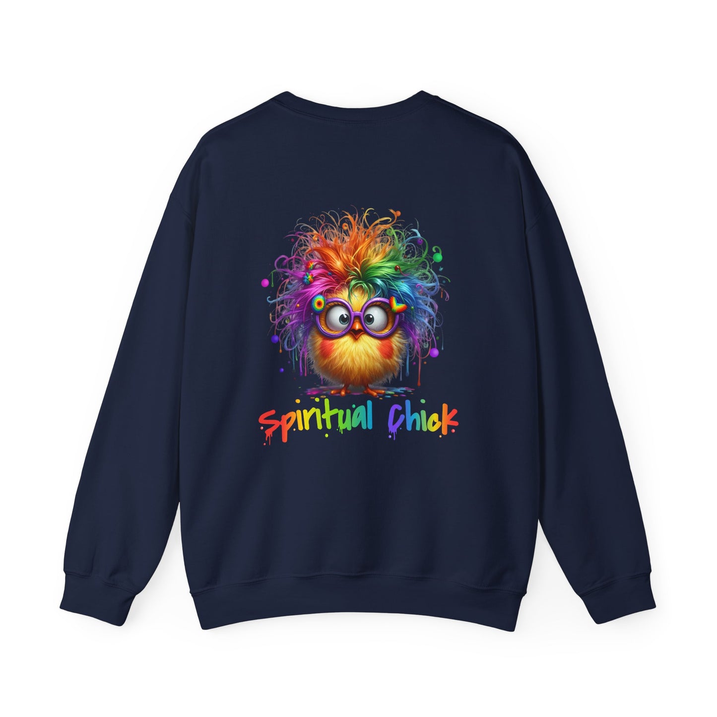 Spiritual Chick – Cute High-Vibe Rainbow Sweatshirt