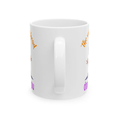 Ceramic Mug — "The Voices in My Head Don't Like You" Funny Yoga Girl Coffee Cup