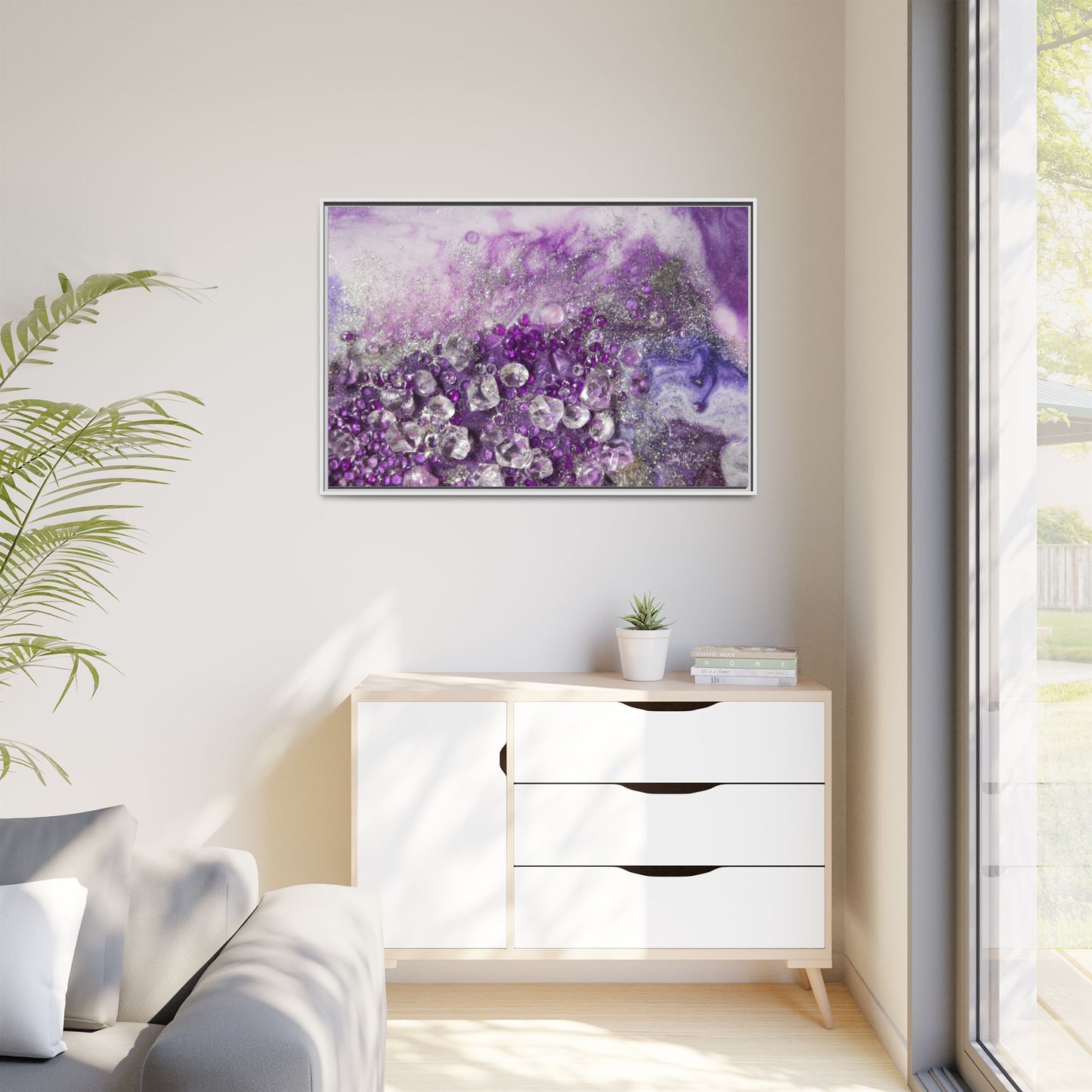 Amethyst Dreams Framed Print - Elegance