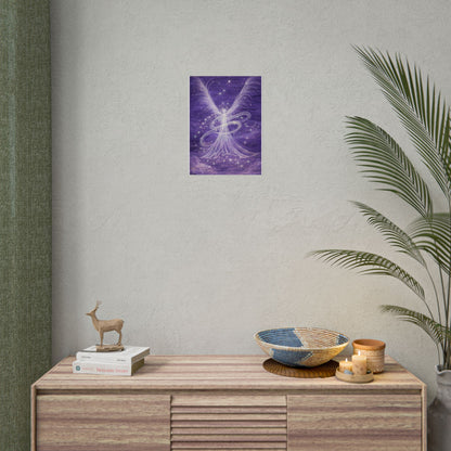 Archangel Zadkiel – Abstract Angel Fine Art Print Compassion, Forgiveness, Transformation