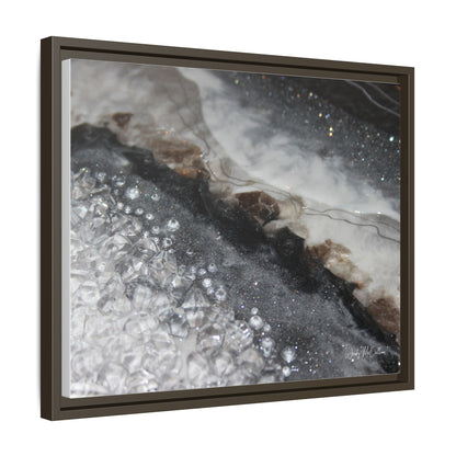 Grey Moonstone Framed Print - Opulence