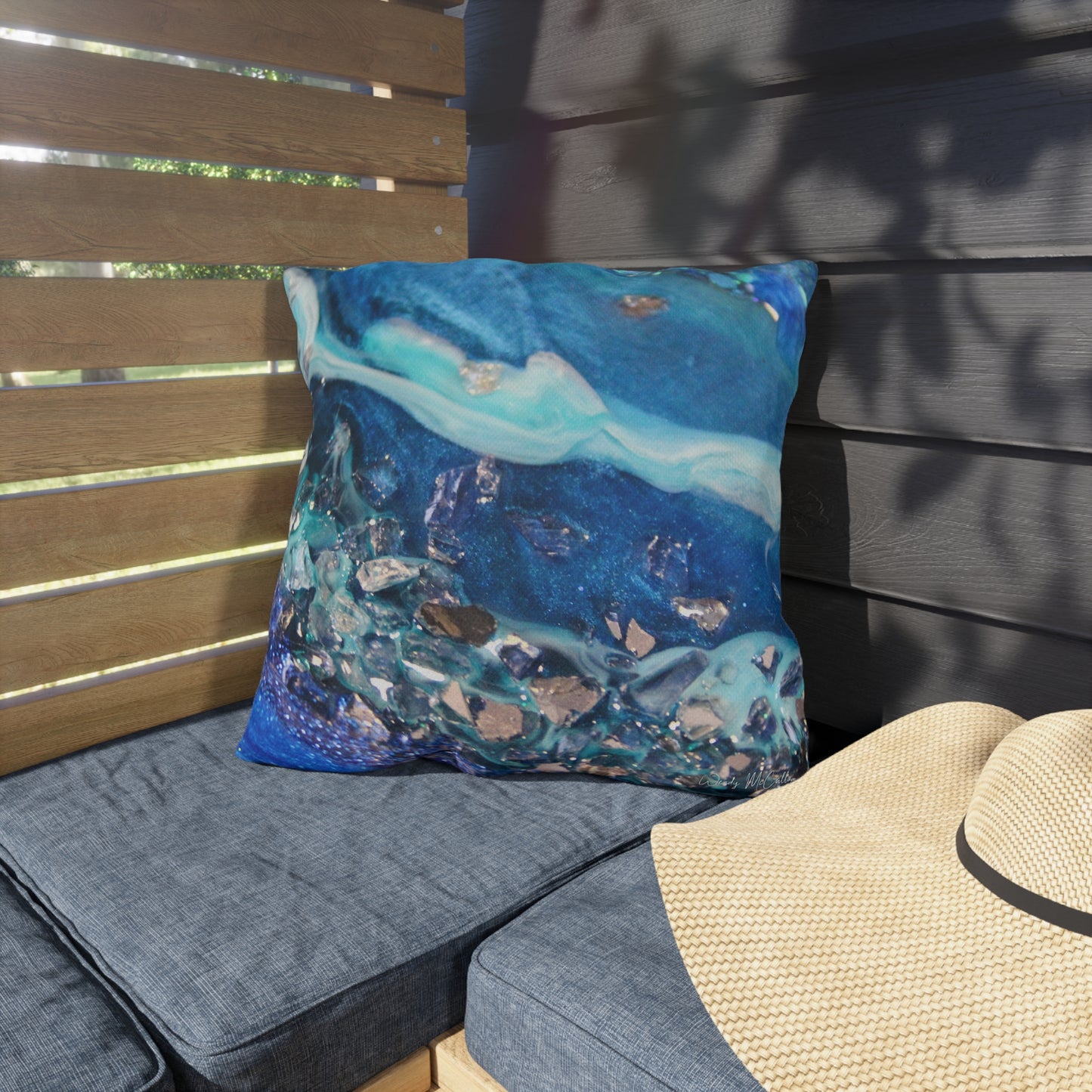 Elucidation Elegance Outdoor Pillow - Patio Cushion