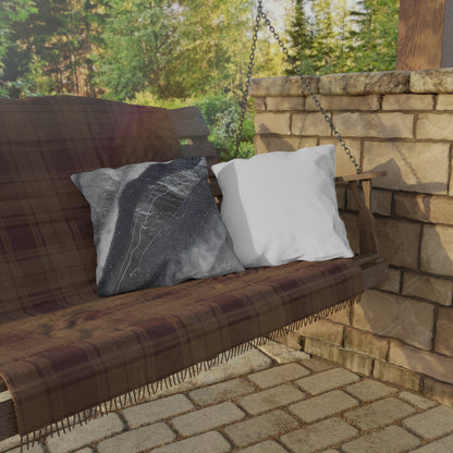 Grey Moonstone Grace  Outdoor Pillow – Patio Cushion