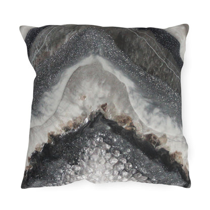 Grey Moonstone Splendour Outdoor Pillow — Patio Cushion