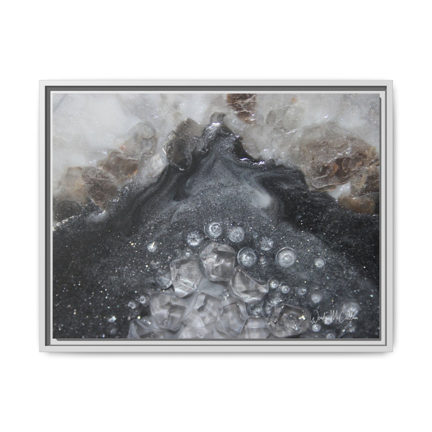 Grey Moonstone Framed Print - Elegance