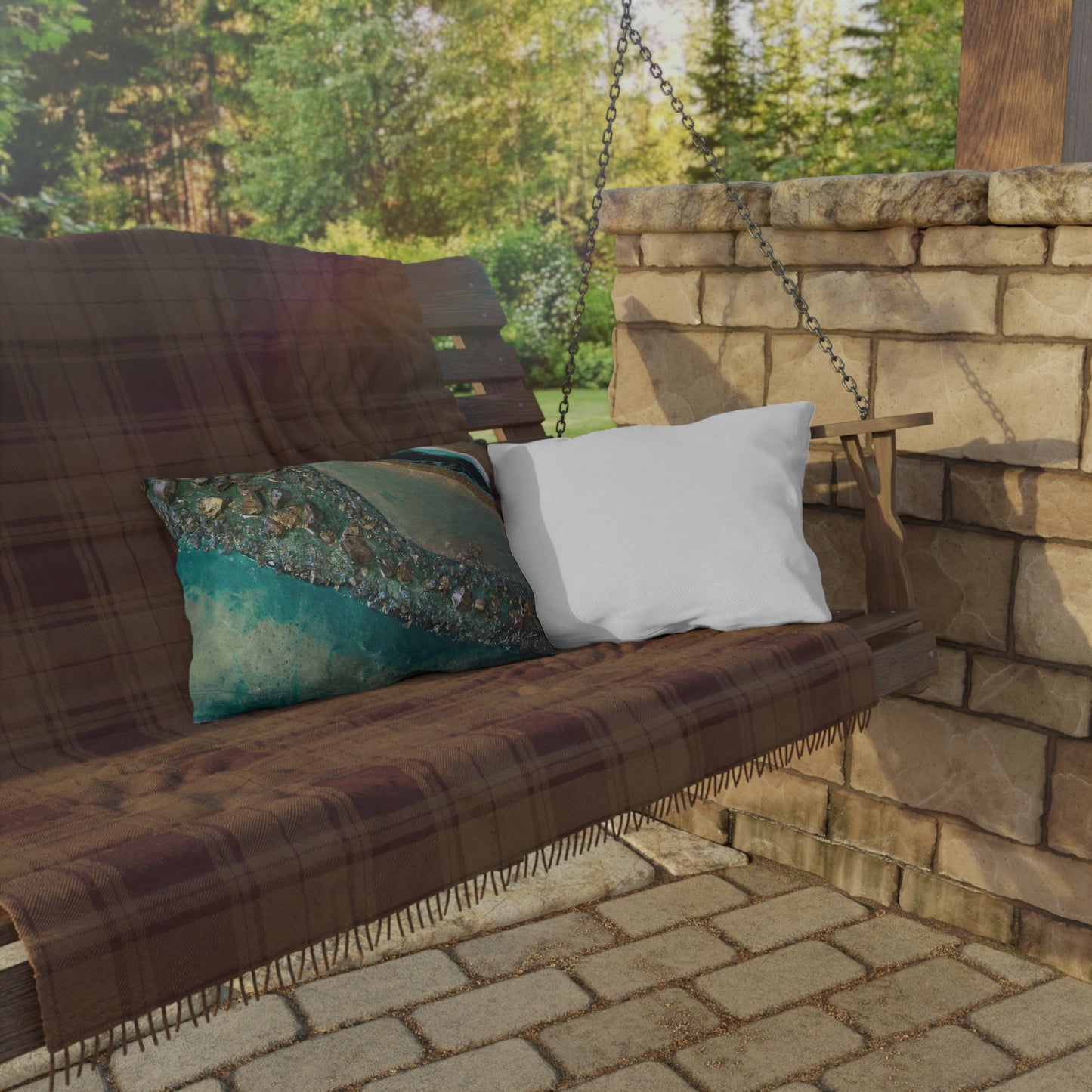 Dioptase Grace Outdoor Pillow - Patio Cushion