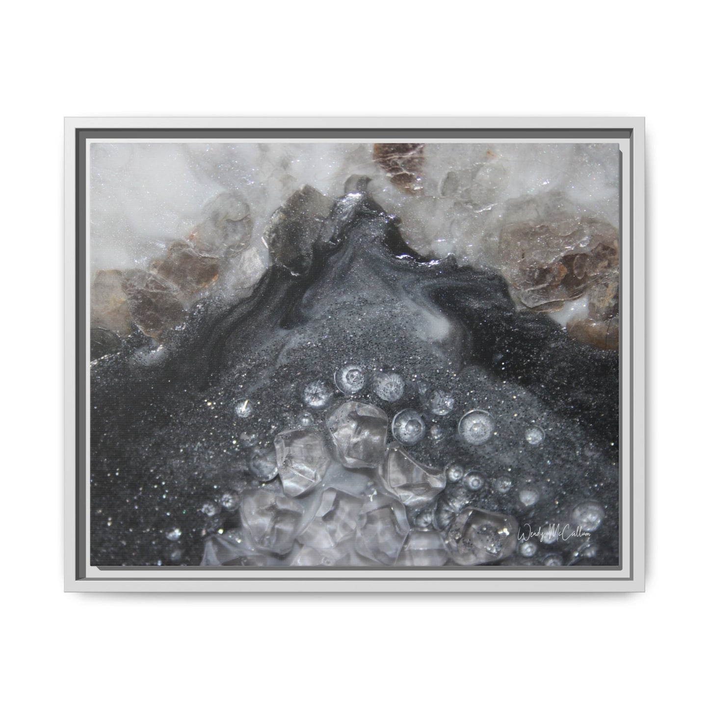 Grey Moonstone Framed Print - Elegance