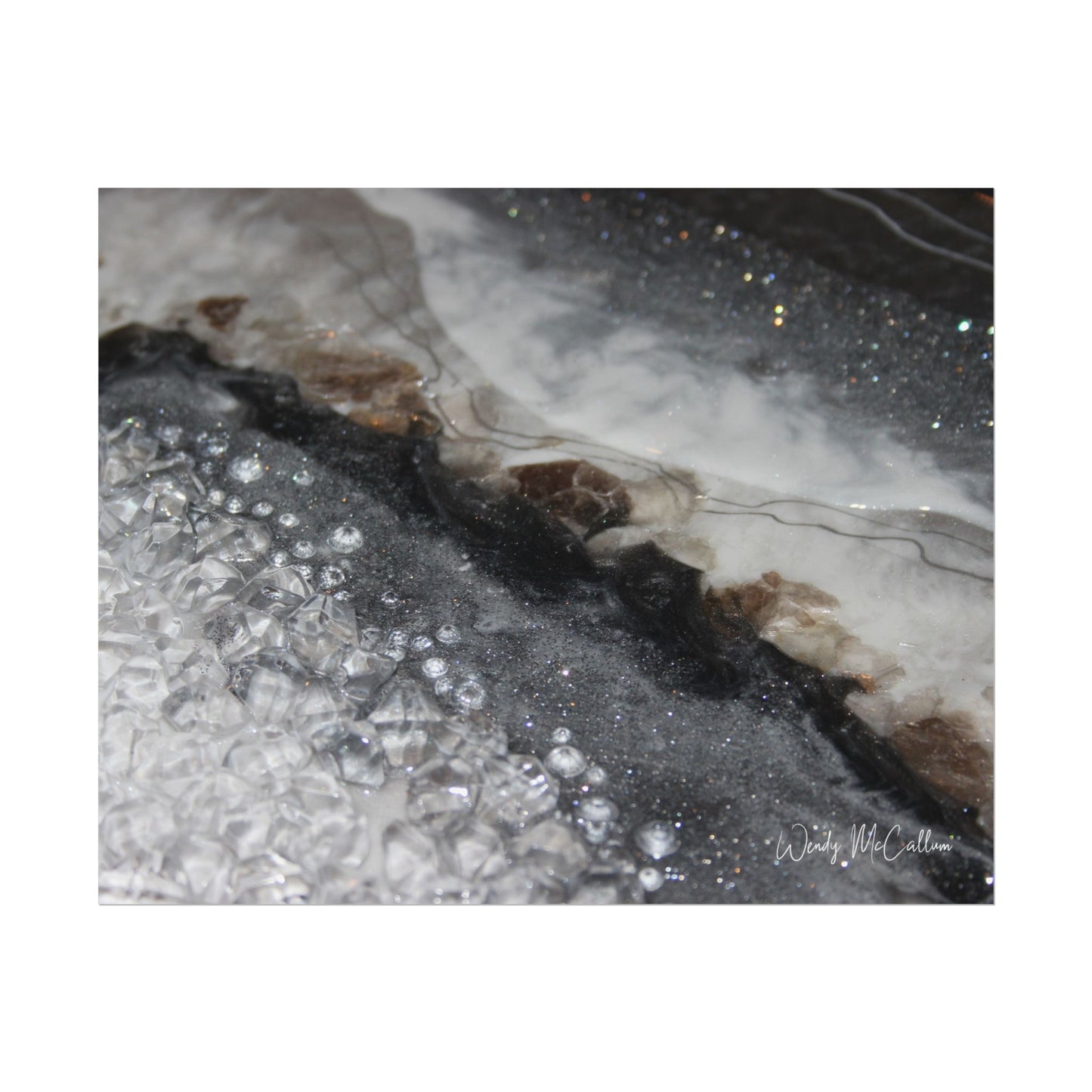 Grey Moonstone Fine Art Print - Opulence