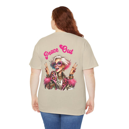 Peace Out – Glam Confidence Woman in Her Prime T-Shirt
