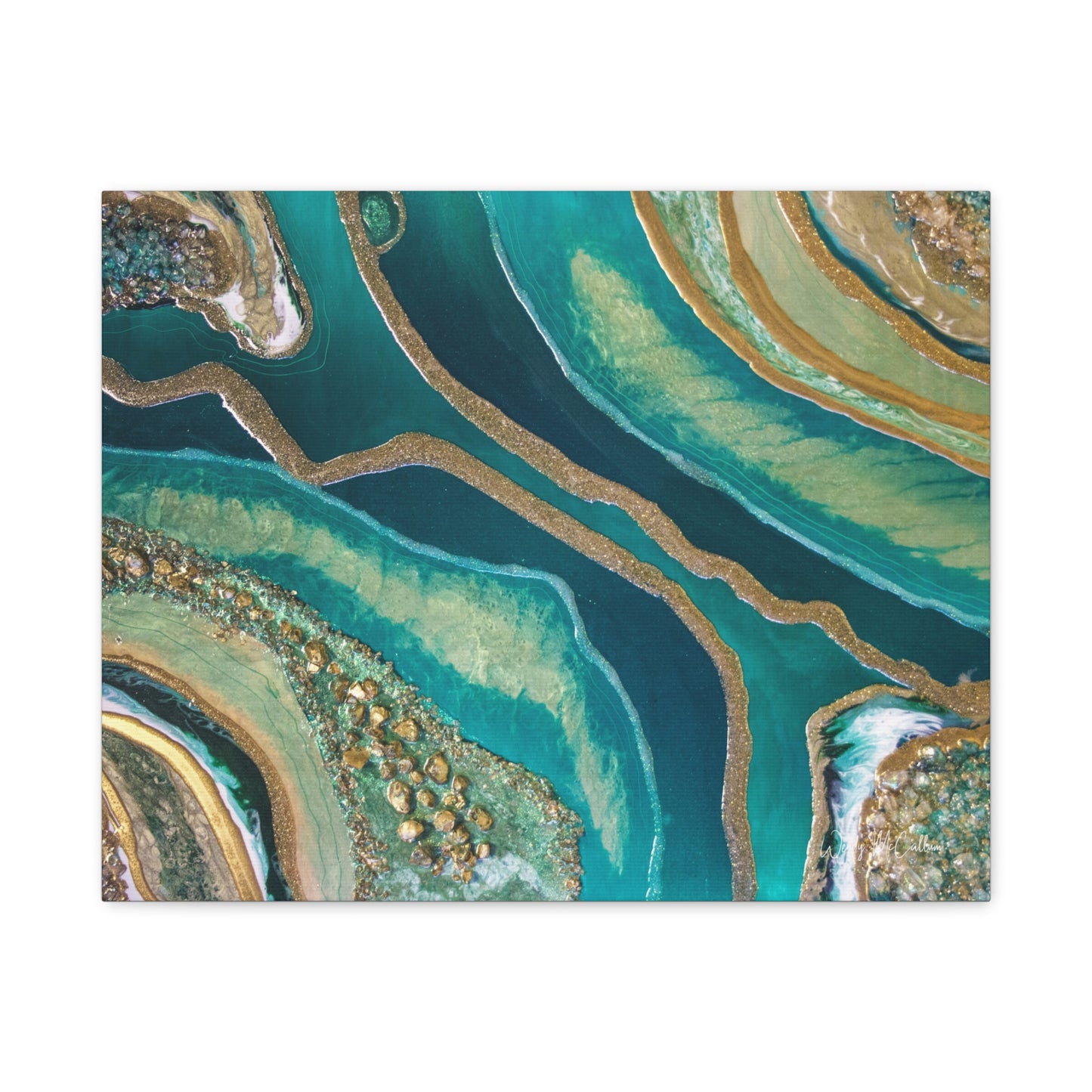 Dioptase Canvas Wall Art - Splendour