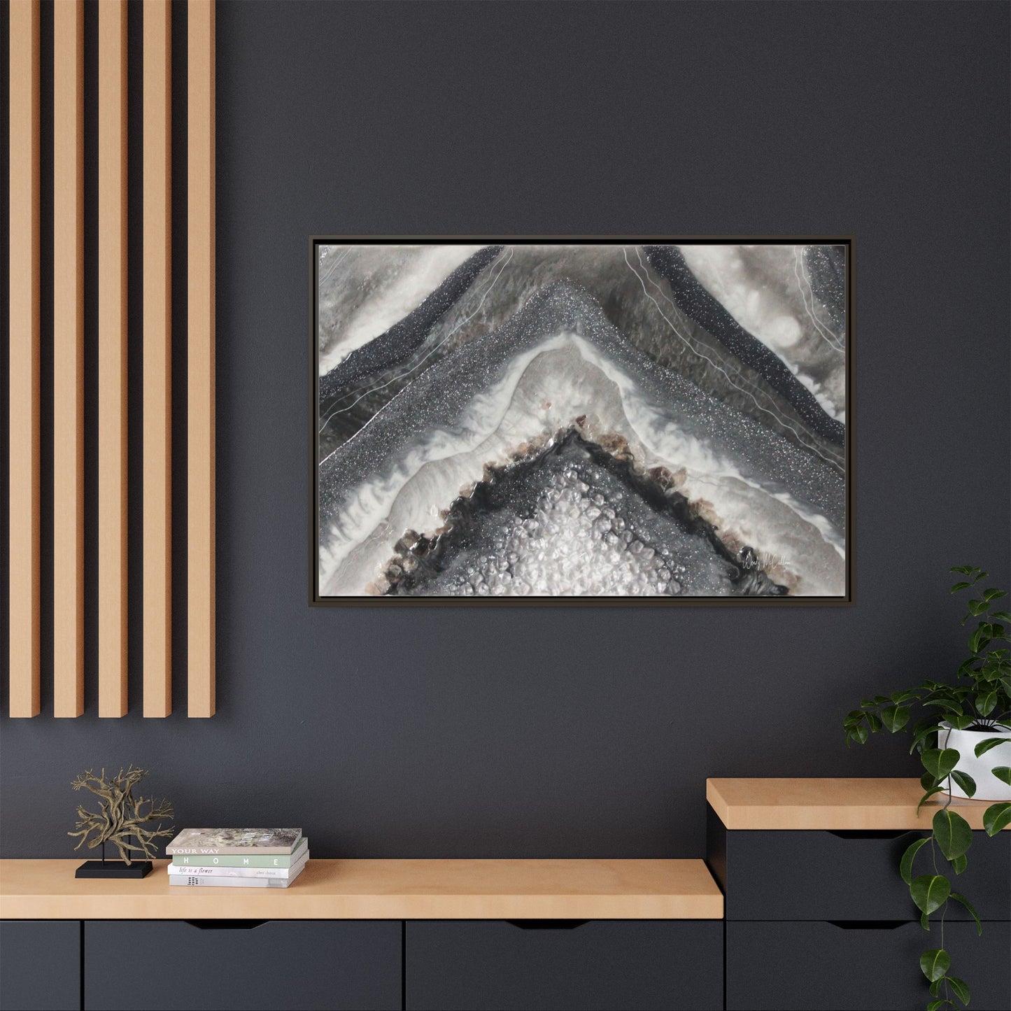 Grey Moonstone Framed Print - Splendour