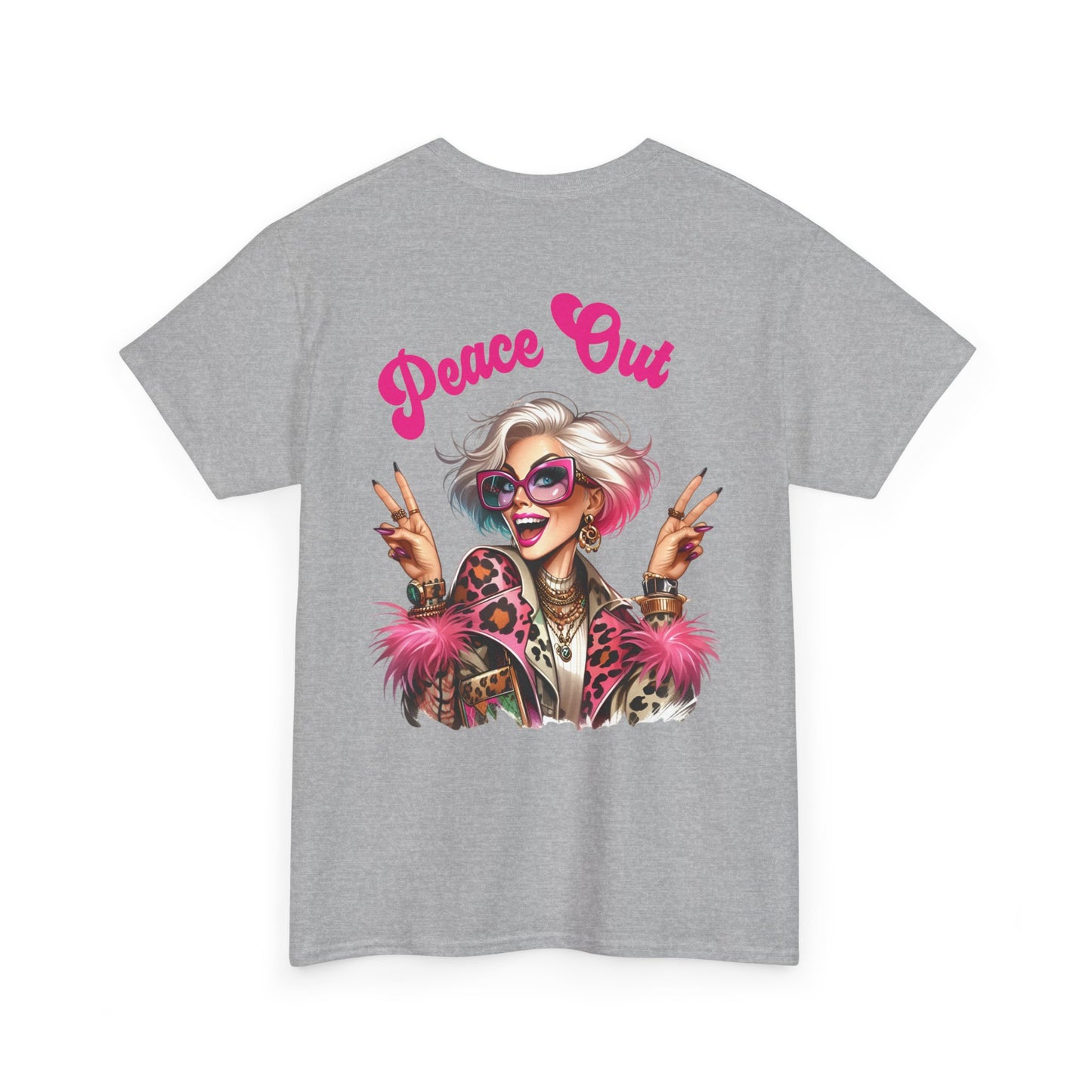 Peace Out – Glam Confidence Woman in Her Prime T-Shirt