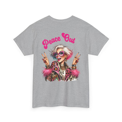 Peace Out – Glam Confidence Woman in Her Prime T-Shirt