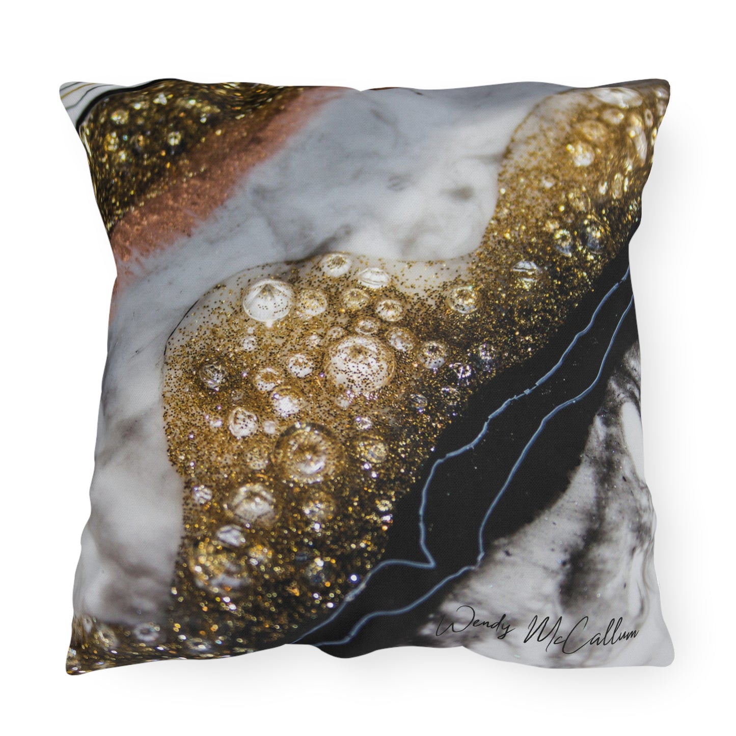 Alchemy Elegance Outdoor Pillow - Patio Cushion