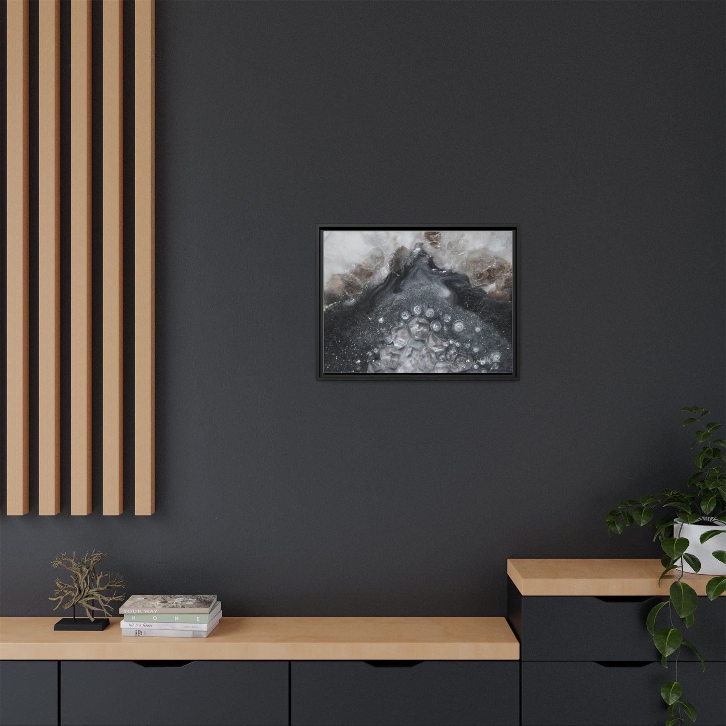 Grey Moonstone Framed Print - Elegance
