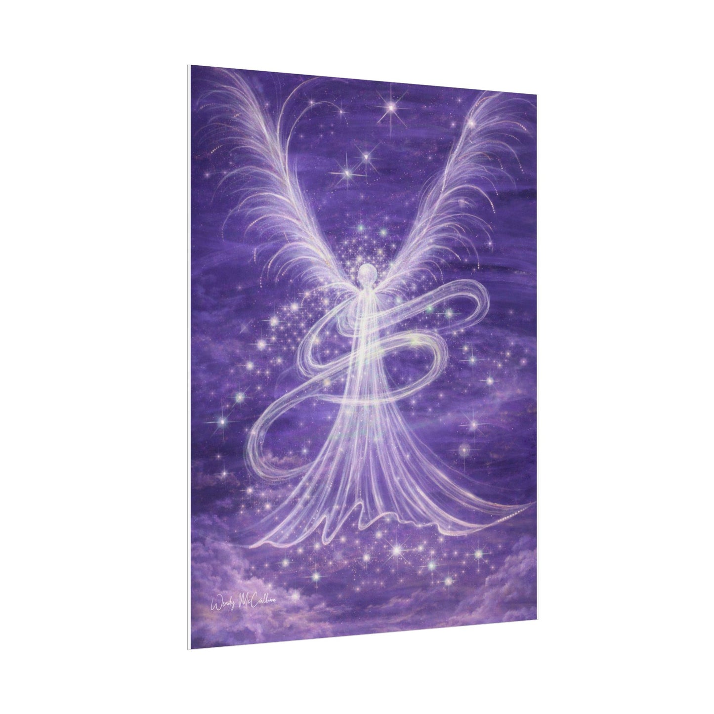 Archangel Zadkiel – Abstract Angel Fine Art Print Compassion, Forgiveness, Transformation