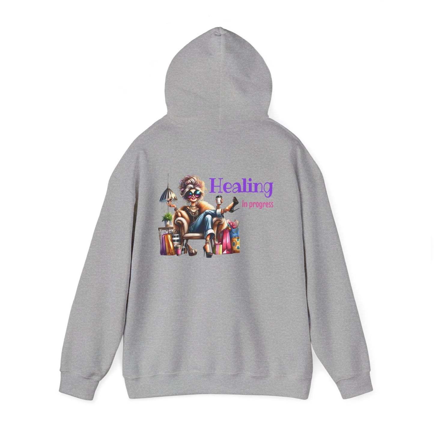 Healing in Progress – Strong Woman Empowerment Hoodie