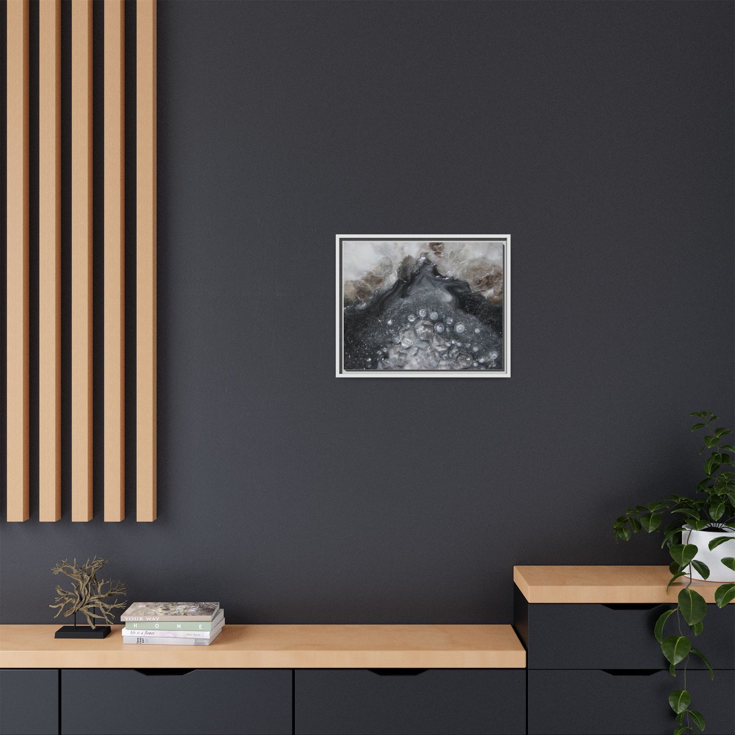 Grey Moonstone Framed Print - Elegance