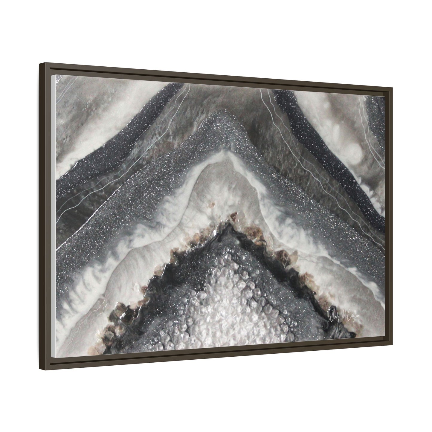 Grey Moonstone Framed Print - Splendour