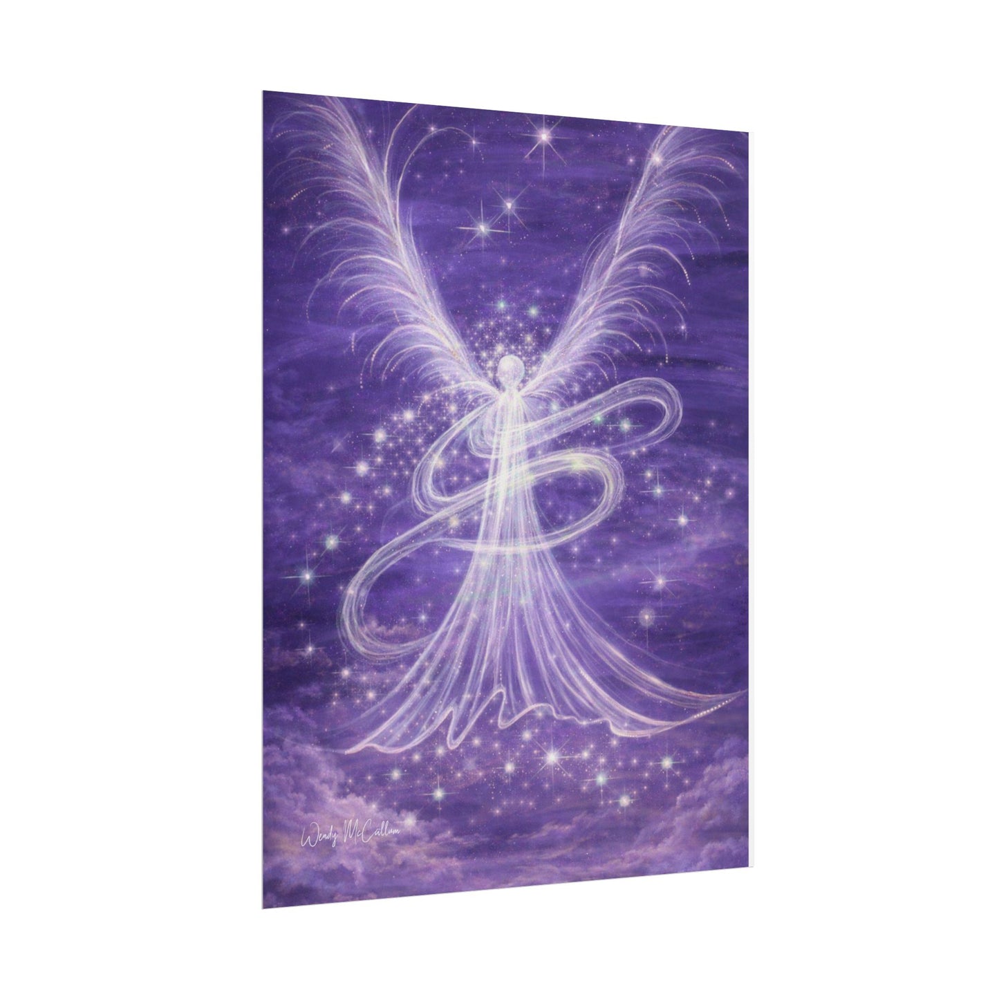 Archangel Zadkiel – Abstract Angel Fine Art Print Compassion, Forgiveness, Transformation