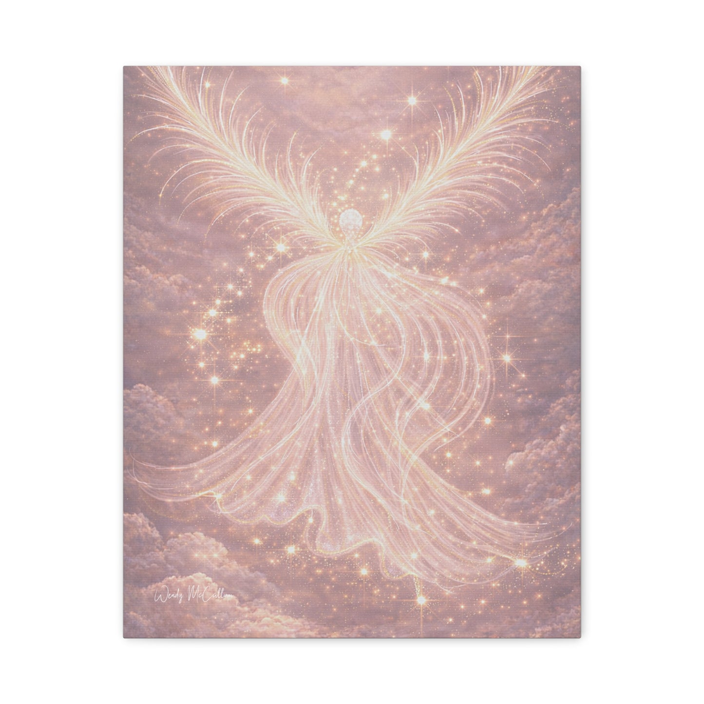 Archangel Chamuel Canvas – Love, Peace & Heart Healing