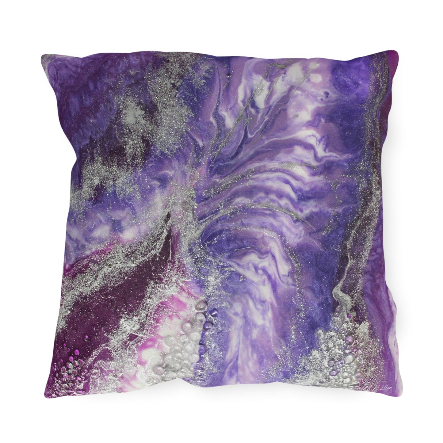 Amethyst Dreams Splendour Outdoor Pillow — Patio Cushion