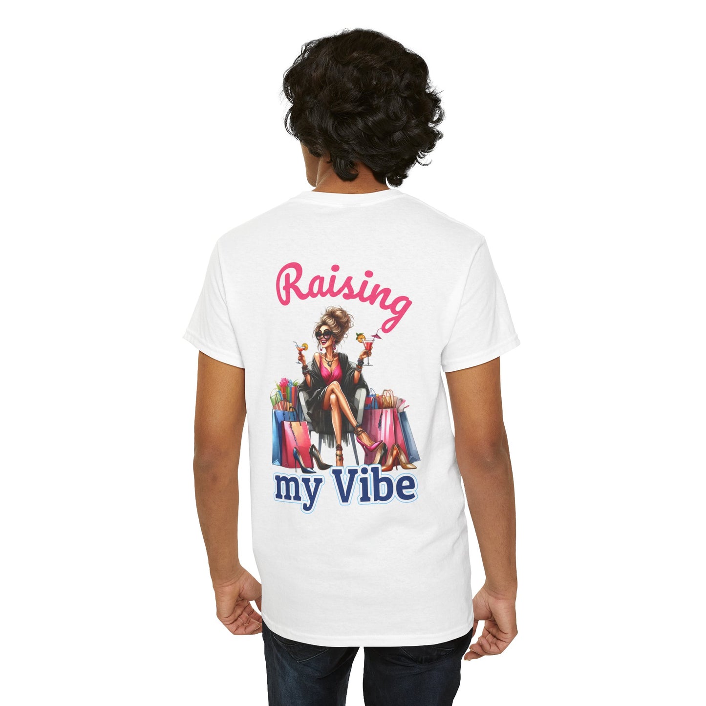 Raising My Vibe – Cool & Sophisticated Lady Graphic T-Shirt