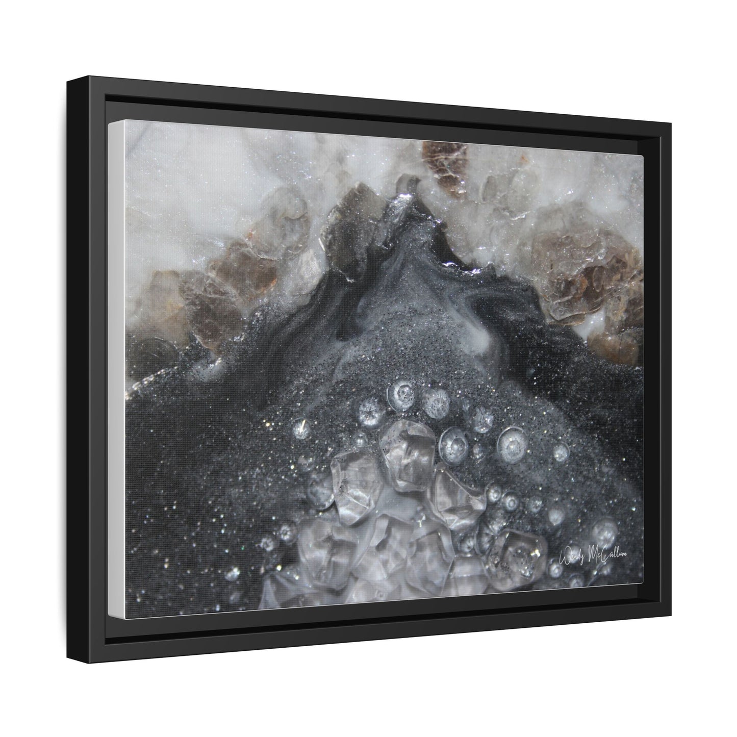 Grey Moonstone Framed Print - Elegance