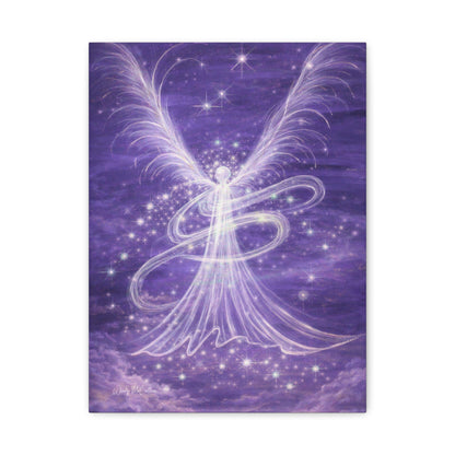 Archangel Zadkiel – Abstract Healing Frequency Art Canvas Print