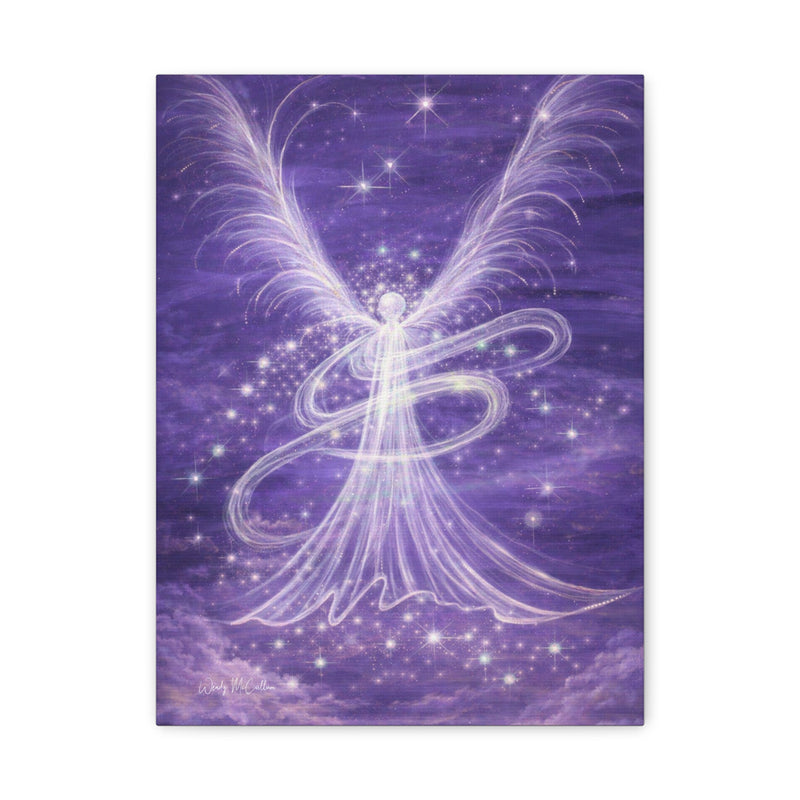 Archangel Zadkiel – Abstract Healing Frequency Art Canvas Print