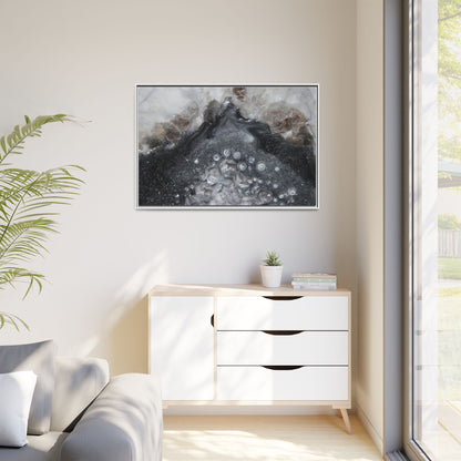 Grey Moonstone Framed Print - Elegance