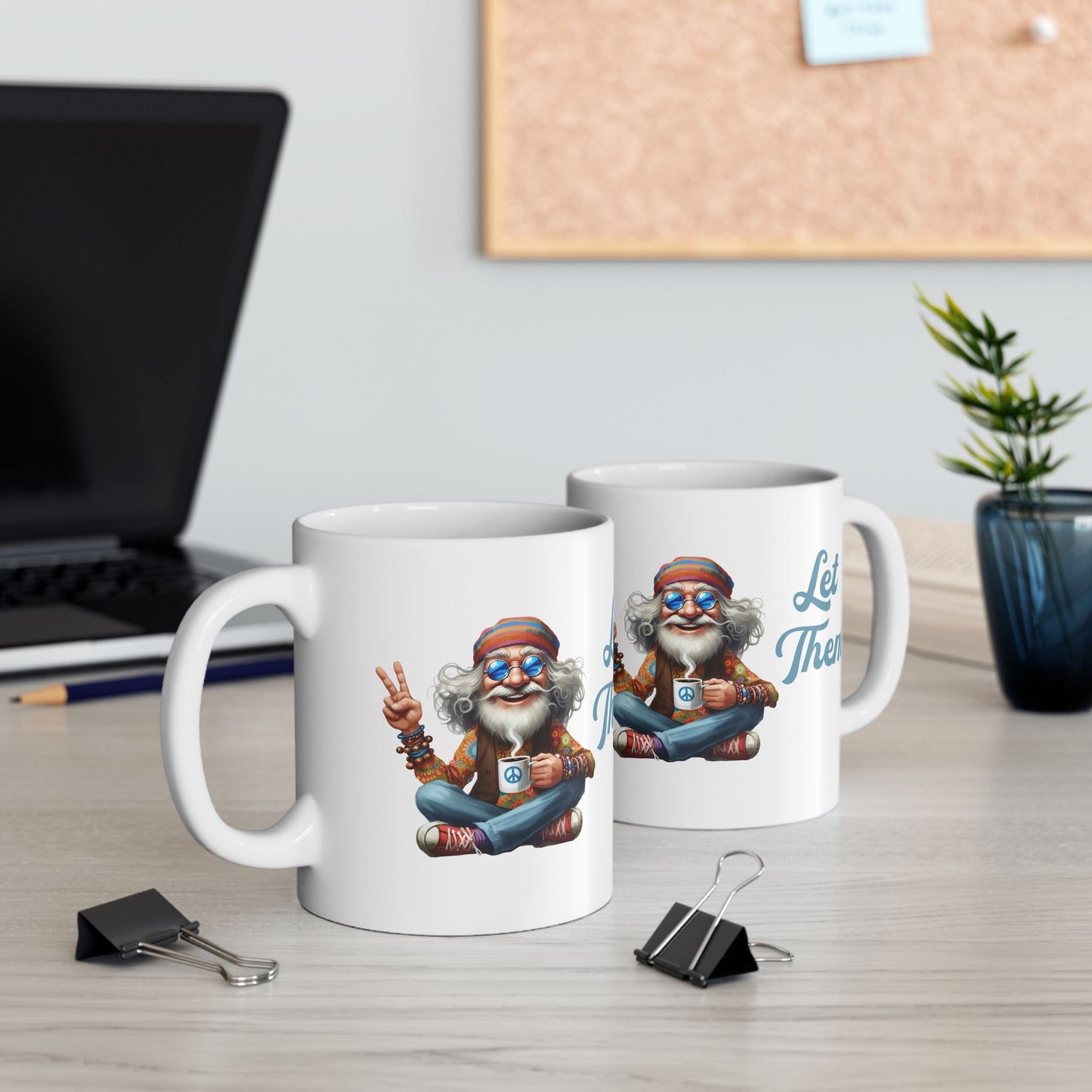 Let Them Wise Hippie Man – Empowering Ceramic Mug (11oz & 15oz)